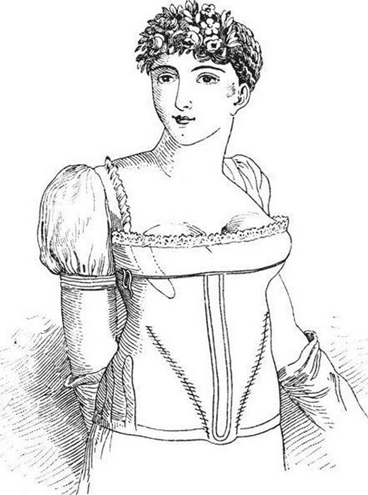 Разделение груди корсетом — модный тренд 18 века